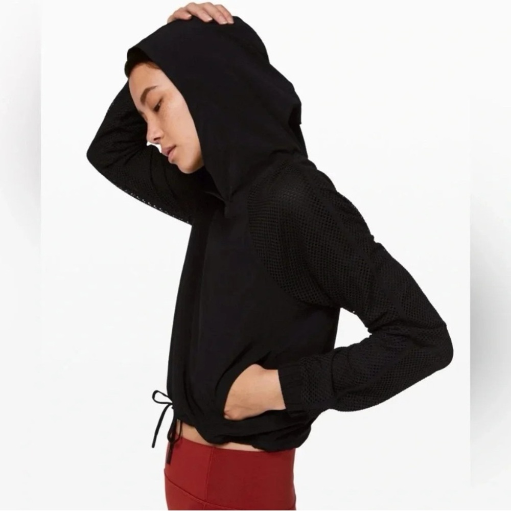 Lululemon Catch a Breeze Pullover Cropped Hoodie Women’s Size 2 - Picture 2 of 6